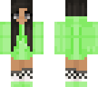 neon green hoodie girl