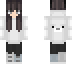 polar bear hoodie girl