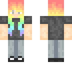 rainbow haired girl