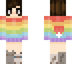 an edit of me in an rainbow sweater