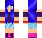 blue haired girl