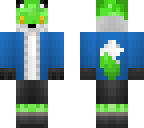 green fox with sans jacket