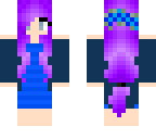 kawaii purple haired girl