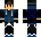 male minecraft skin with hoodie