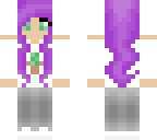 purple hair girl