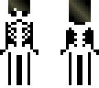 skeleton with short hair