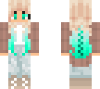 teal hair girl