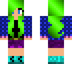 green hair girl