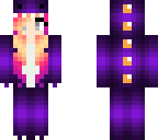 purple and orange dino