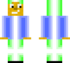 green-blue neon man