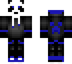 black and blue panda