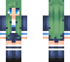 green hair anime