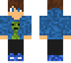 blue creeper hoodie