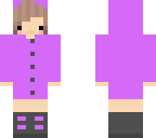 purple raincoat