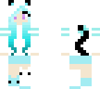 blue cat girl