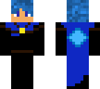 blue haired ninja