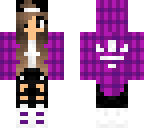 girl with purple hoodie