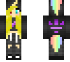 rainbow girl unicorn with