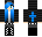 blue emo girl