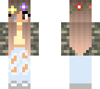cute camo girl with flower crownn