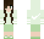 green hoodie girl