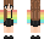 rainbow with overalls