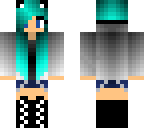 teal wolf girl