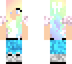 half pastel girl