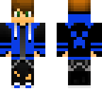 blue creeper hoodie boy