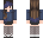 blue haired girl