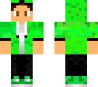 green hoodie