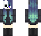 skull mask ombre girl
