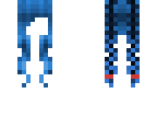 blue braided hair base