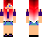 red ombre hair girl