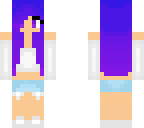 blue to purple hair girl