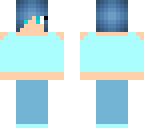 cute blue haired girl