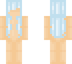 pastel blue hair and skin base