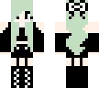 pastel mint emo girl
