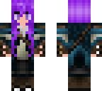puple and blue huntress