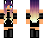 cat girl purple ombre