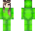 green girl skin with onesie