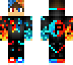 red and blue hair fire water boy