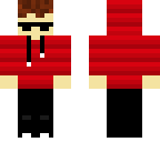 boy with a red hoodie