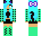 green and blue plaid girl