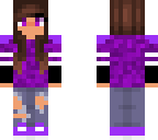 purple gamer girl