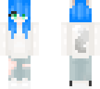 blu haired skin