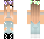 cute flowered girl