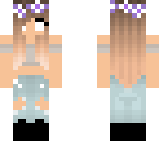 cute flowered girl
