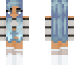 blue hair spring outfit