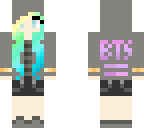 bts army girl in hoodie